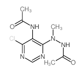 N-[4-(acetamido-methyl-amino)-6-chloro-pyrimidin-5-yl]acetamide picture