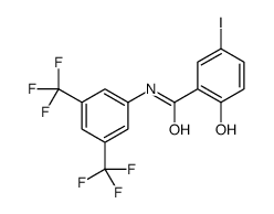 N-[3,5-bis(trifluoromethyl)phenyl]-2-hydroxy-5-iodobenzamide Structure