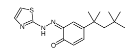 6-(1,3-thiazol-2-ylhydrazinylidene)-4-(2,4,4-trimethylpentan-2-yl)cyclohexa-2,4-dien-1-one Structure