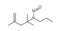 2-Pentanone, 4-methyl-4-(nitrosopropylamino) Structure
