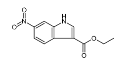Ethyl 6-nitro-1H-indole-3-carboxylate结构式