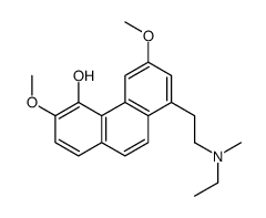 8-[2-[ethyl(methyl)amino]ethyl]-3,6-dimethoxyphenanthren-4-ol结构式