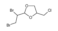 4-(chloromethyl)-2-(1,2-dibromoethyl)-1,3-dioxolane结构式