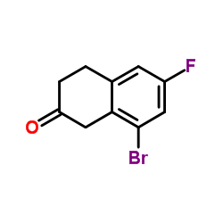 8-Bromo-6-fluoro-3,4-dihydro-2(1H)-naphthalenone structure