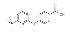 4-[4-(trifluoromethyl)pyrimidin-2-yl]oxybenzoic acid Structure