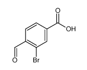 3-Bromo-4-formylbenzoic acid structure