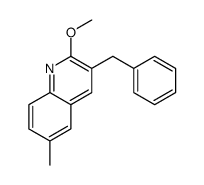 3-benzyl-2-methoxy-6-methylquinoline结构式