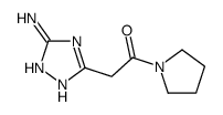 2-(3-amino-1H-1,2,4-triazol-5-yl)-1-pyrrolidin-1-ylethanone Structure
