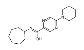 N-cycloheptyl-5-piperidin-1-ylpyrazine-2-carboxamide Structure