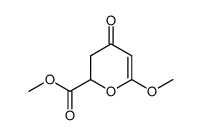 methyl 6-methoxy-4-oxo-3,4-dihydro-2H-pyran-2-carboxylate Structure