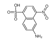 6-amino-4-nitronaphthalene-1-sulfonic acid结构式