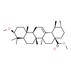 3-METHOXY-(3BETA)-URS-12-EN-28-OIC ACID METHYL ESTER结构式
