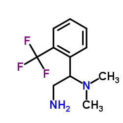 N-{2-amino-1-[2-(trifluoromethyl)phenyl]ethyl}-N,N-dimethylamine结构式