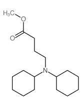 Butanoic acid,4-(dicyclohexylamino)-, methyl ester Structure