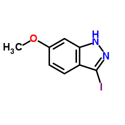 3-Iodo-6-methoxy-1H-indazole Structure