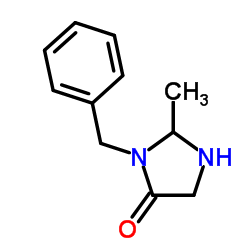 3-Benzyl-2-methyl-4-imidazolidinone Structure