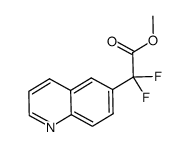 2,2-difluoro-2-(quinolin-6-yl)acetic acid methyl ester Structure