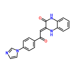 (3Z)-3-{2-[4-(1H-Imidazol-1-yl)phenyl]-2-oxoethyliden}-3,4-dihydro-2(1H)-chinoxalinon结构式