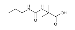 Alanine, 2-methyl-N-[(propylamino)carbonyl]结构式