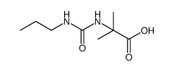 Alanine, 2-methyl-N-[(propylamino)carbonyl] Structure