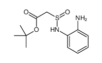 tert-butyl 2-(2-aminophenyl)sulfinamoylacetate结构式