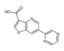 6-(吡嗪-2-基)噻吩[3,2-B]吡啶-3-羧酸结构式