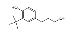 2-tert-butyl-4-(3-hydroxypropyl)phenol结构式