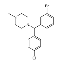 1-[(3-bromophenyl)-(4-chlorophenyl)methyl]-4-methylpiperazine结构式