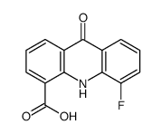 5-fluoro-9-oxo-10H-acridine-4-carboxylic acid结构式