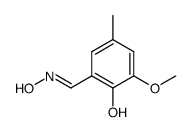 2-hydroxy-3-methoxy-5-methyl-benzaldehyde-oxime结构式