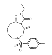 ethyl 3-methylen-5-oxo-N-(toluene-4-sulfonyl)-azonane-4-carboxylate Structure