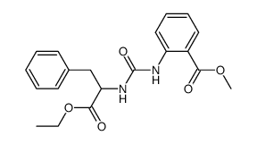 2-[3-(1-Ethoxycarbonyl-2-phenyl-ethyl)-ureido]-benzoic acid methyl ester结构式