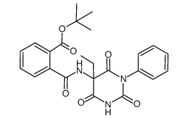 N-(5-ethyl-hexahydro-2,4,6-trioxo-1-phenyl-5-pyrimidinyl)phthalamic acid tert-butyl ester Structure