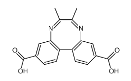 (+/-)-3,10-Dicarboxy-6,7-dimethyl-dibenzo-1,4-diazocin结构式