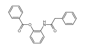 1-benzoyloxy-2-(2-phenyl-acetylamino)-benzene结构式