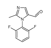1-(2,6-difluorophenyl)-2-methyl-1H-imidazole-5-carbaldehyde结构式
