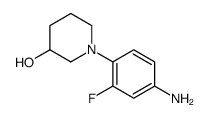 1-(4-amino-2-fluorophenyl)piperidin-3-ol结构式