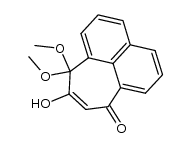 9-Hydroxy-10,10-dimethoxycyclohepta[de]naphthalin-7(10H)-on Structure