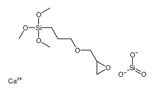 calcium,dioxido(oxo)silane,trimethoxy-[3-(oxiran-2-ylmethoxy)propyl]silane结构式
