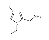 (2-ethyl-5-methylpyrazol-3-yl)methanamine Structure