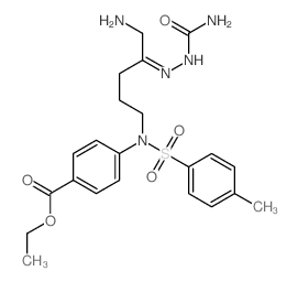 Benzoic acid,4-[[5-amino-4-[2-(aminocarbonyl)hydrazinylidene]pentyl][(4-methylphenyl)sulfonyl]amino]-,ethyl ester picture