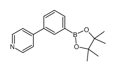4-[3-(4,4,5,5-四甲基-1,3,2-二氧杂环戊硼烷-2-基)苯基]吡啶结构式