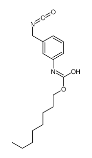 octyl N-[3-(isocyanatomethyl)phenyl]carbamate结构式