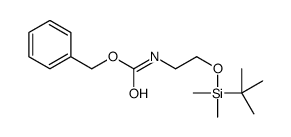 Benzyl 2-(Tert-Butyldimethylsilyloxy)Ethylcarbamate结构式