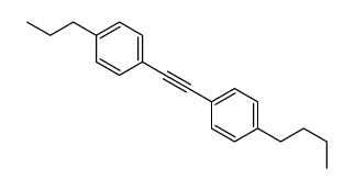 1-butyl-4-[2-(4-propylphenyl)ethynyl]benzene结构式