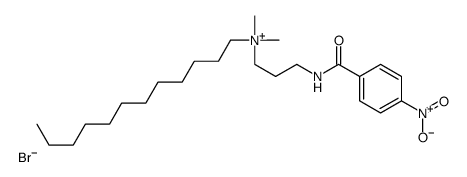dodecyl-dimethyl-[3-[(4-nitrobenzoyl)amino]propyl]azanium bromide Structure