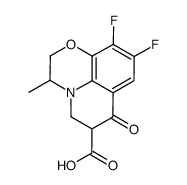 (3S)-9,10-difluoro-3-methyl-7-oxo-2,3,6,7-tetrahydro-5H-[1,4]oxazino[2,3,4-ij]quinoline-6-carboxylic acid结构式