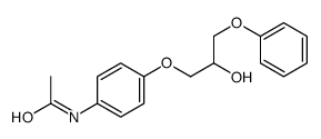 N-[4-(2-hydroxy-3-phenoxypropoxy)phenyl]acetamide Structure