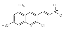 E-2-CHLORO-5,7-DIMETHYL-3-(2-NITRO)VINYLQUINOLINE Structure
