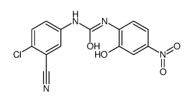 N-(4-Chloro-3-cyanophenyl)-N'-(2-hydroxy-4-nitrophenyl)urea Structure